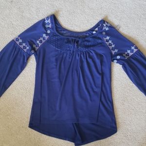 Long sleeve navy Blue shirt